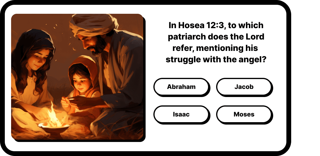 Interactive Bible Trivia interface